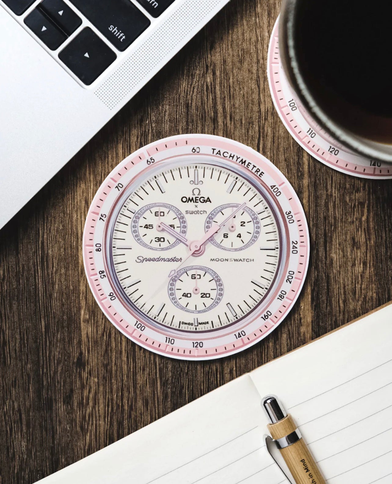 Sous-verres en Silicone Résistant à l'Eau pour Amateurs de Montres - Mission LuneSwatch Vénus